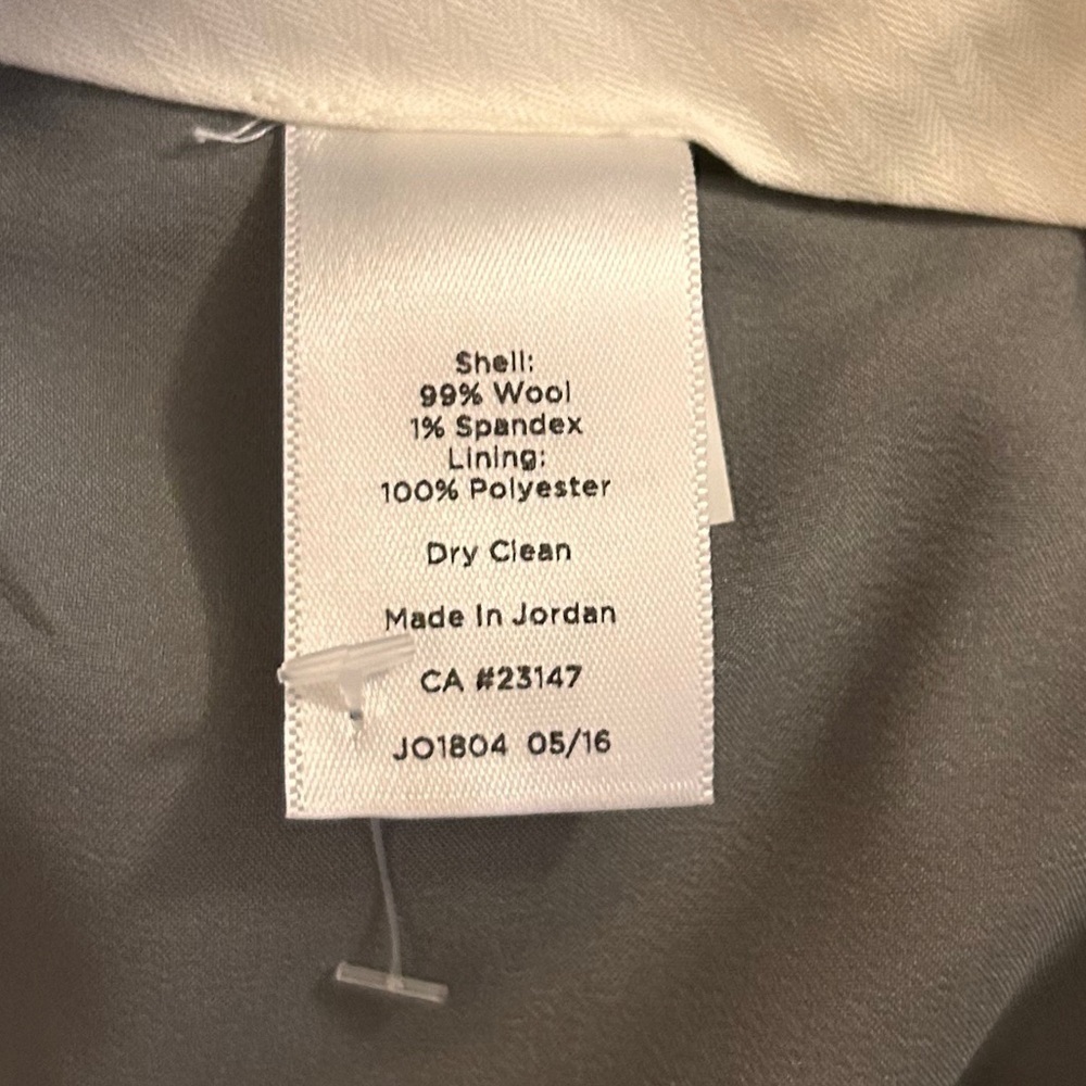 Talbots Italian Flannel Wool Wide Leg Plaid Trousers 2 - Picture 8 of 10